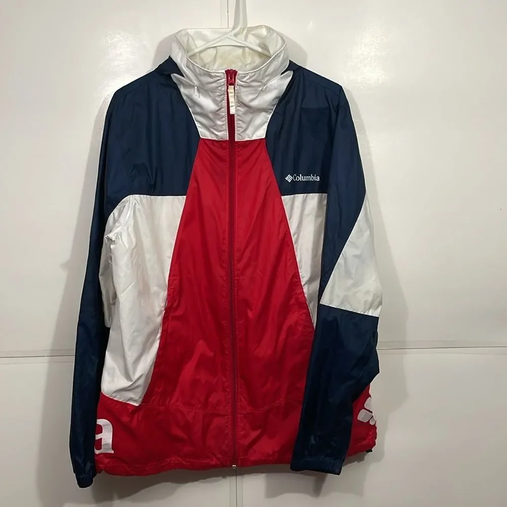 Columbia Lightweight Full Zip Windbreaker Jacket